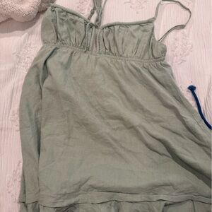 Light Green Drawstring Skirt